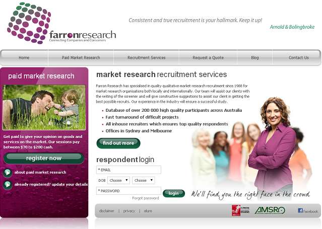 Join Farron Research Panel